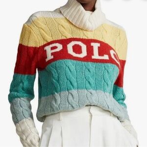 Polo Ralph Lauren logo wool/ Cashmere Sweater NWOT